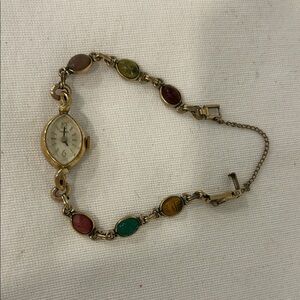 Vintage Gold-Tone Women's Scarab Times Watch